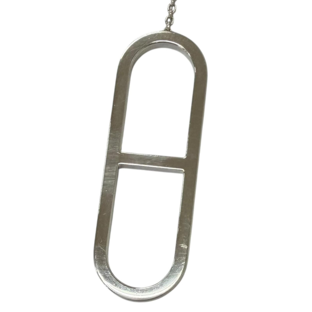 Hermes Ever Chaine D'ancre Long Chain Necklace Silver — view 5