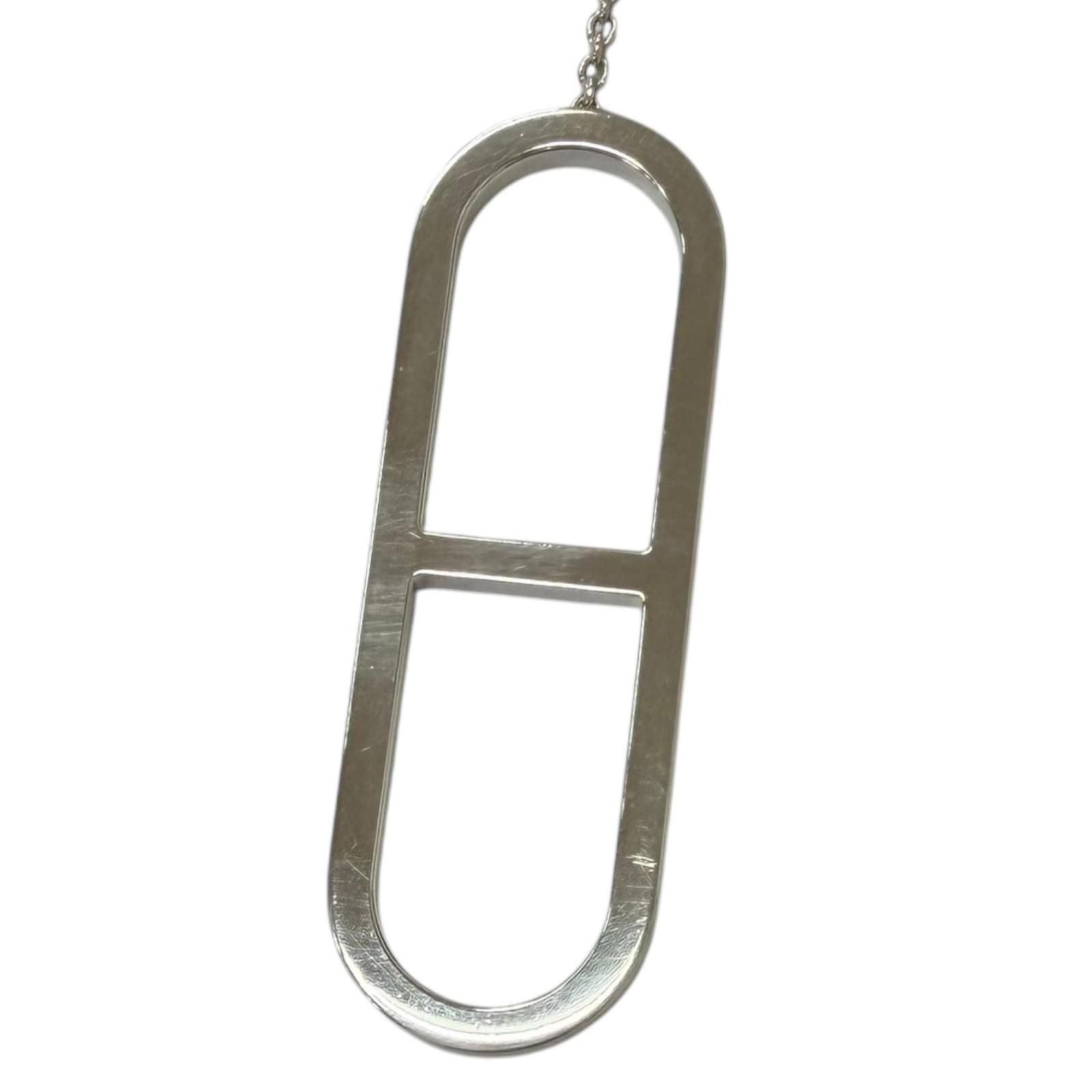 Hermes Ever Chaine D'ancre Long Chain Necklace Silver — view 5