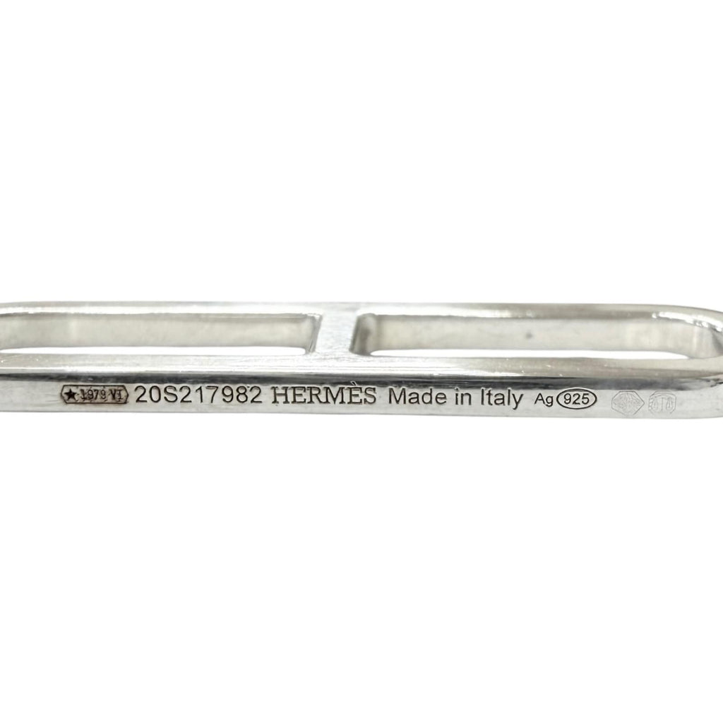 Hermes Ever Chaine D'ancre Long Chain Necklace Silver — view 6