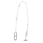 Hermes Ever Chaine D'ancre Long Chain Necklace Silver — view 4
