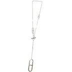 Hermes Ever Chaine D'ancre Long Chain Necklace Silver — view 3