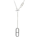 Hermes Ever Chaine D'ancre Long Chain Necklace Silver