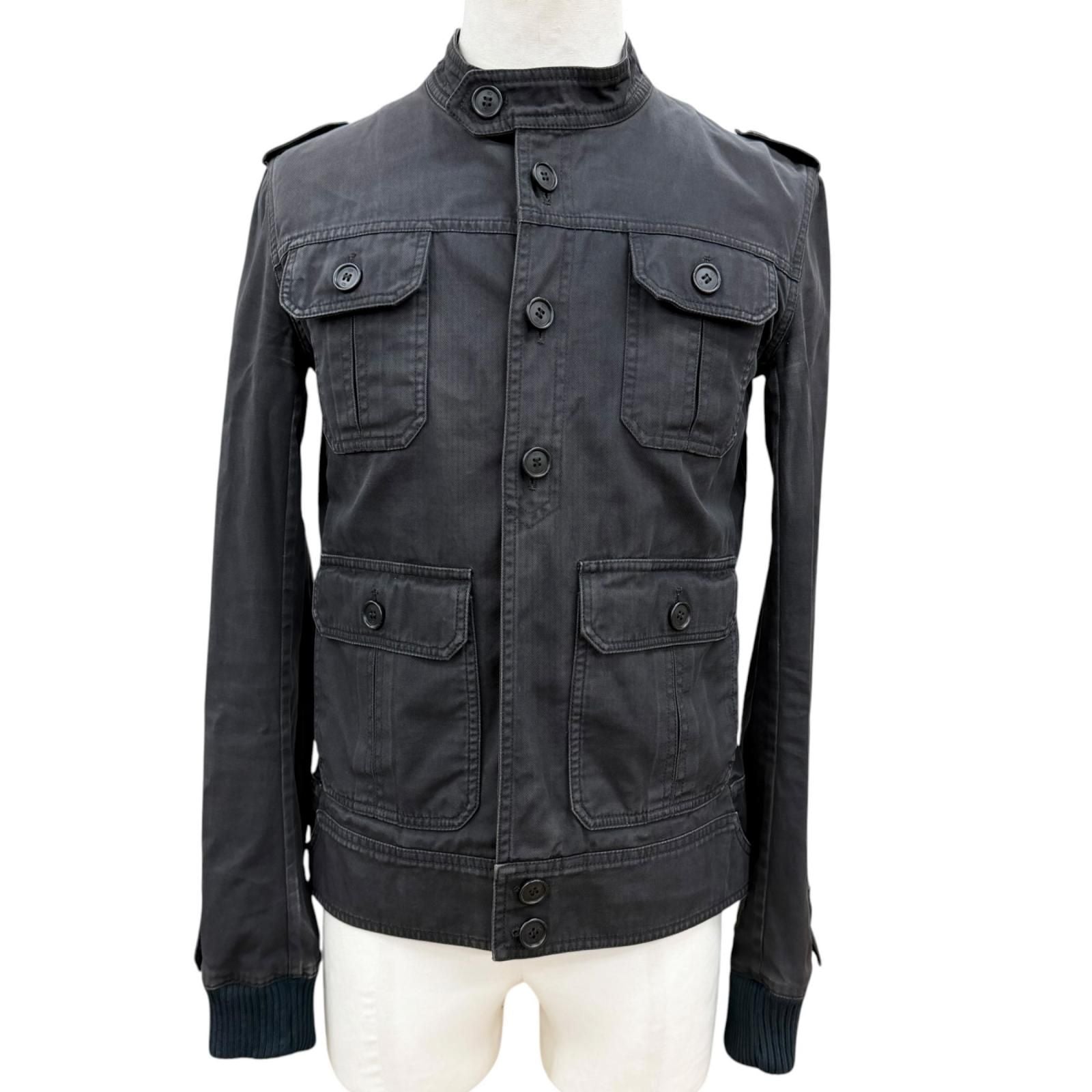 Dior Homme Eddie Slimane the Prest Era Safari Jacket Charcoal 44