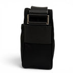 Prada Nylon Re-Nylon Triangle Logo Plate Shoulder Bag Black Silver — view 5