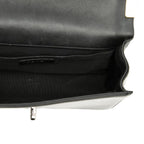 Chanel CC Logo Boy Chain Shoulder Bag Black Enamel — view 4