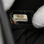 Chanel CC Logo Boy Chain Shoulder Bag Black Enamel — view 6