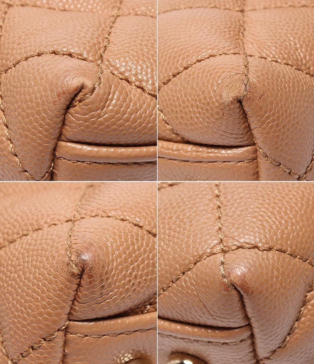Chanel 2-Way Shoulder Bag Quilted Gold Caviar Leather Coco Handle 29 — view 5