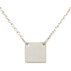 Gucci Mini Square Plate Pendant Silver — view 2