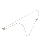 Gucci Mini Square Plate Pendant Silver — view 3