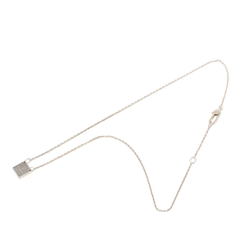 Gucci Mini Square Plate Pendant Silver — view 3
