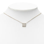 Gucci Mini Square Plate Pendant Silver — view 5