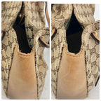 Gucci GG Canvas Tote Business Everyday Leather Brown — view 6