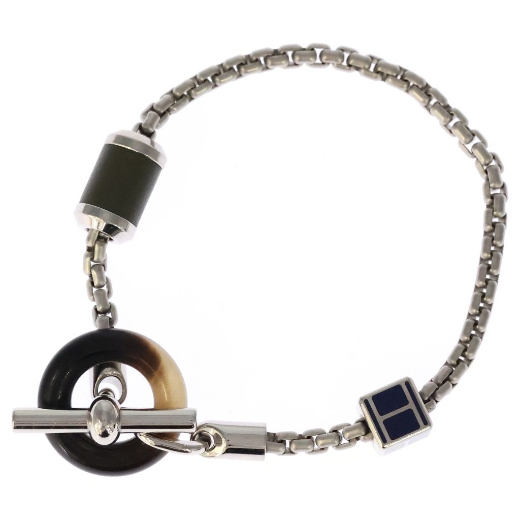 Hermes Merimelo Bracelet Silver Metal Blue