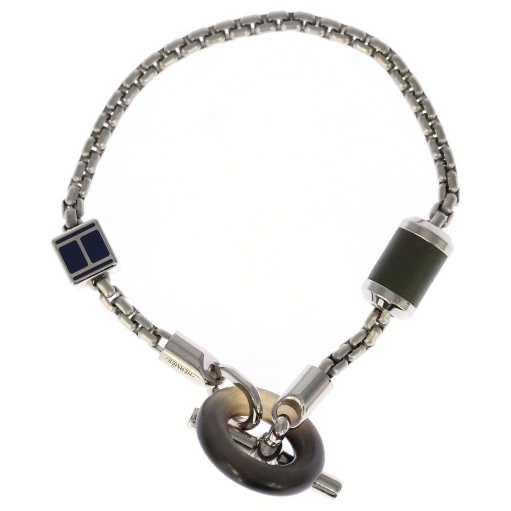 Hermes Merimelo Bracelet Silver Metal Blue — view 2
