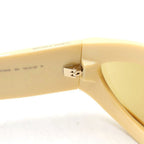 Bottega Veneta Kanji Round Injected Acete Sunglasses Eyewe Beige Eye Gold BV — view 4
