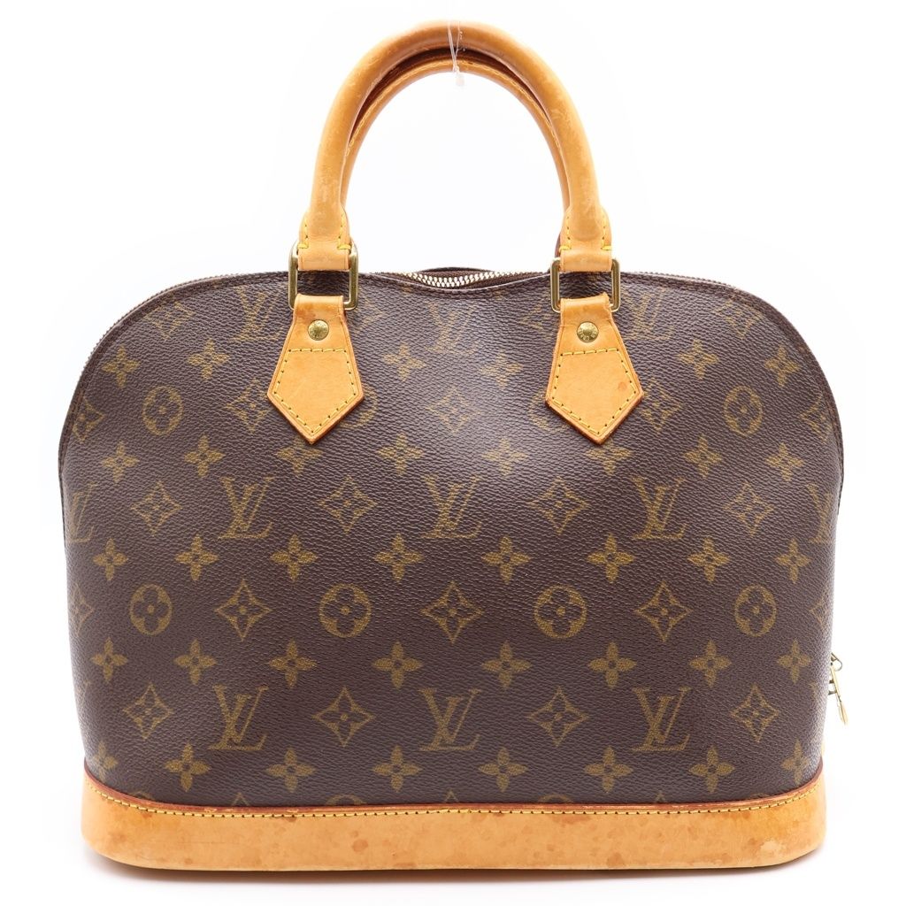 Louis Vuitton Monogram Alma Leather Handbag Brown — view 2
