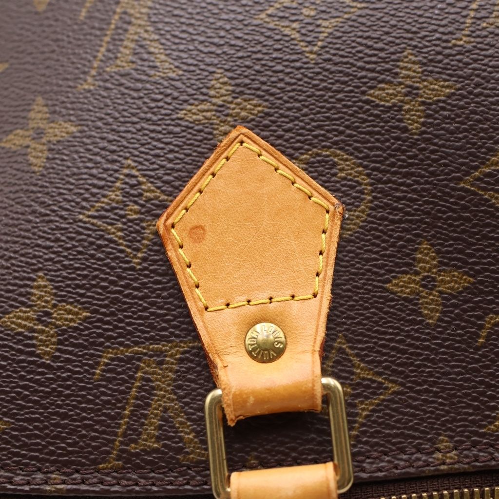 Louis Vuitton Monogram Alma Leather Handbag Brown — view 7