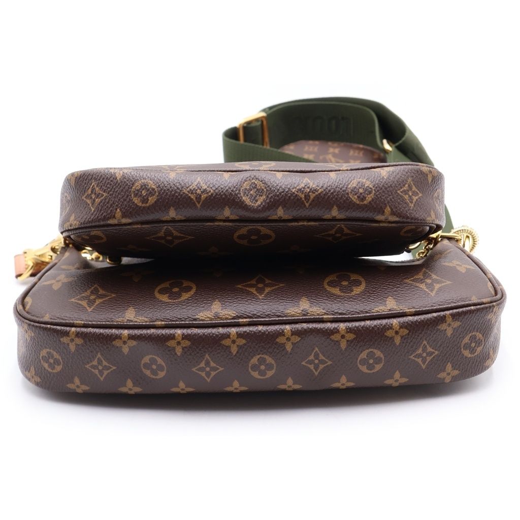 Louis Vuitton Tee Pochette Sowa Chain Shoulder Back Monogram Leather Brown Khaki — view 4