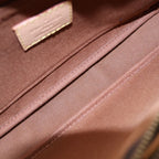 Louis Vuitton Tee Pochette Sowa Chain Shoulder Back Monogram Leather Brown Khaki — view 8