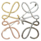 Loewe Anagram Logo Bro Pin Multicolor Brooch