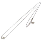 Dior Clair D Lune CD Logo Rhinestone Pendant Silver — view 2