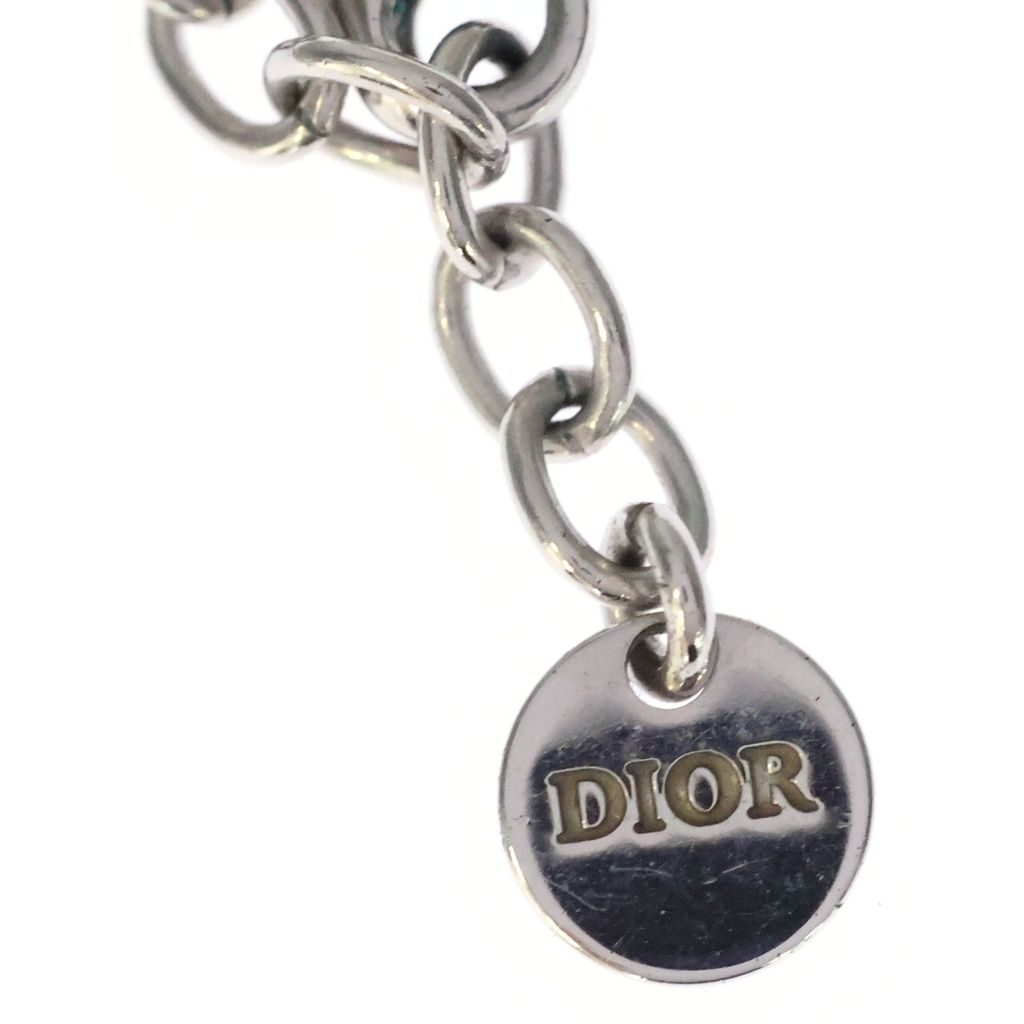 Dior Clair D Lune CD Logo Rhinestone Pendant Silver — view 5