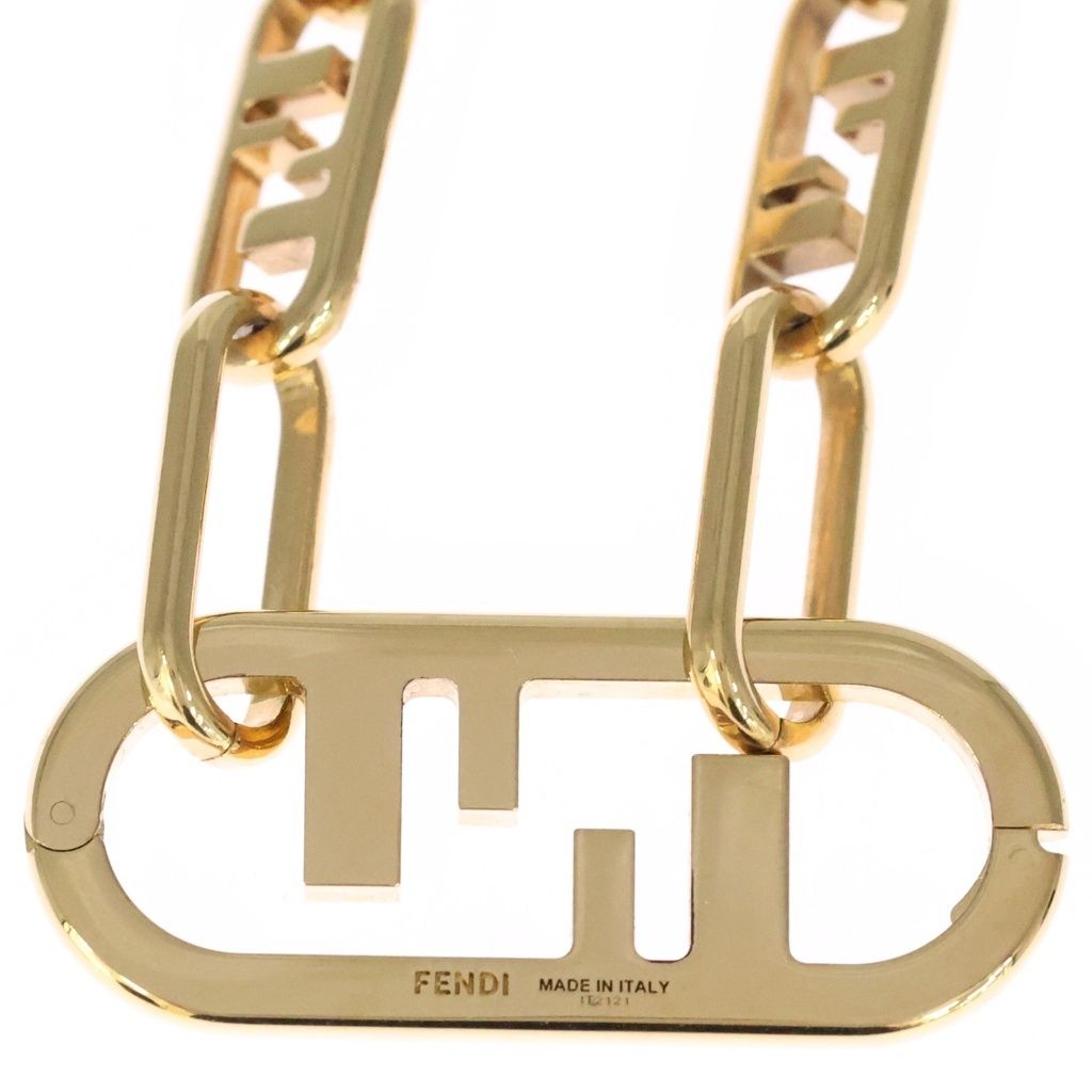 Fendi Logo Necklace Gold — view 3