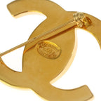 Chanel CC Logo Lock Bro Gold Plated Brooch — view 5