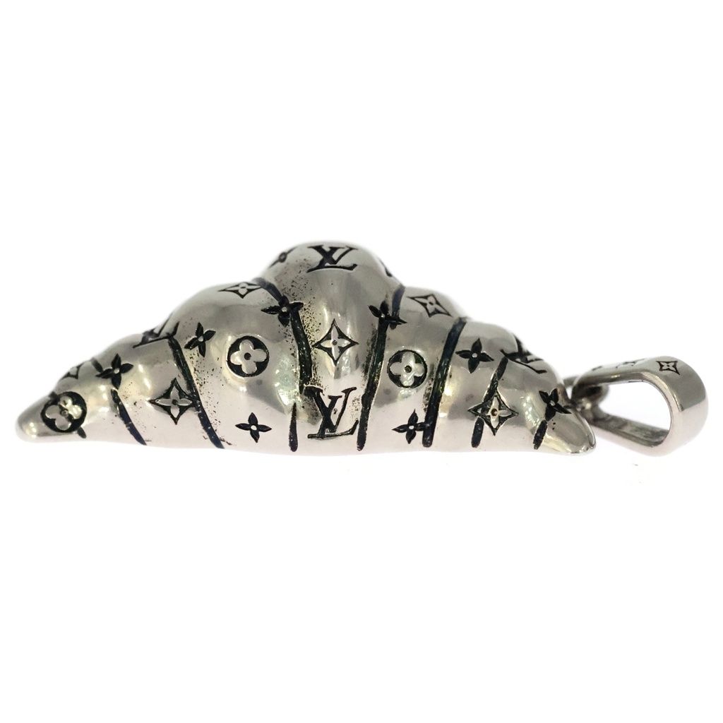 Louis Vuitton Black Motif Monogram Pendant Silver — view 4