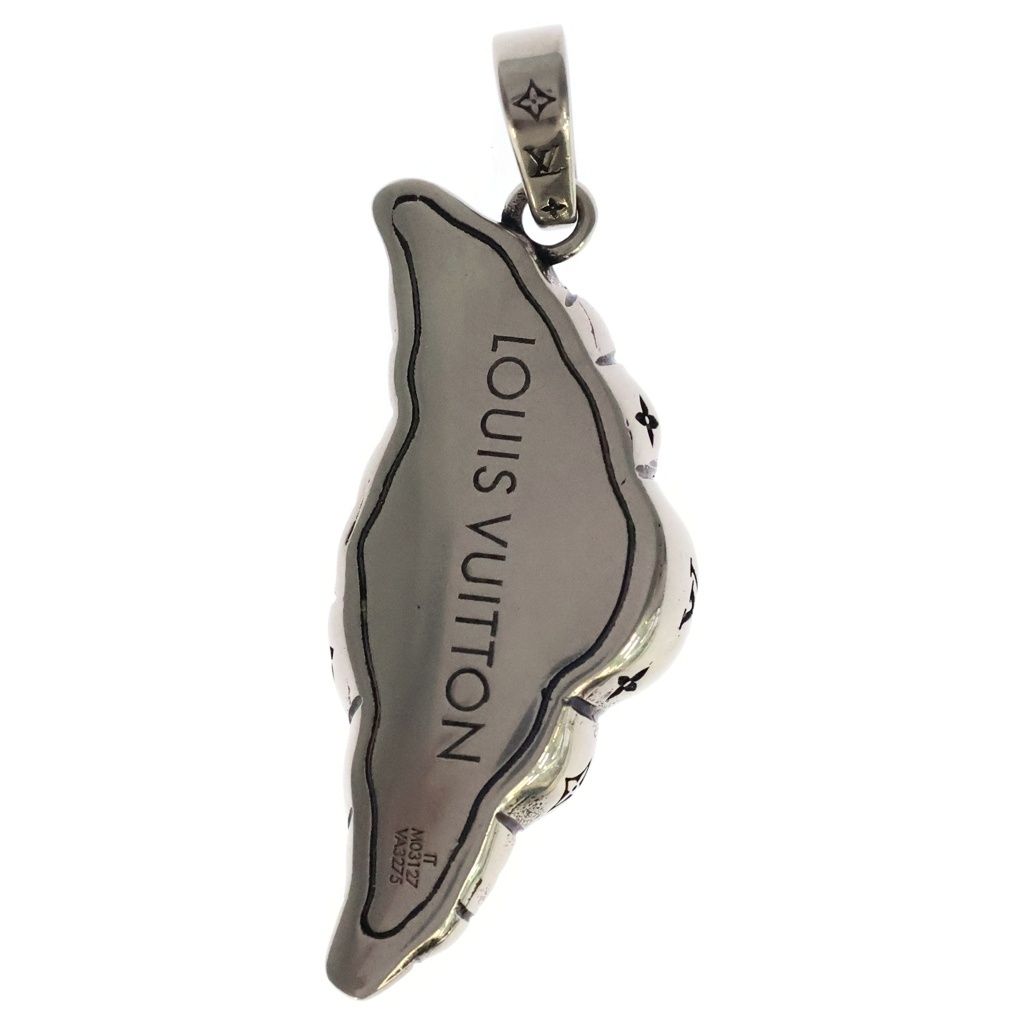 Louis Vuitton Black Motif Monogram Pendant Silver — view 2