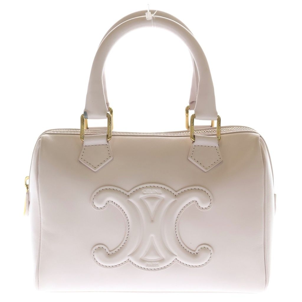 Celine Triomphe Strike 2-Way Shoulder Bag Light Pink Leather Gold