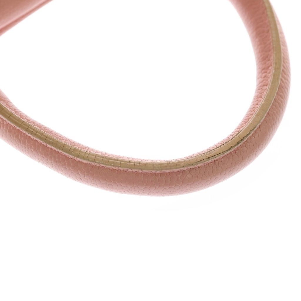 Chanel Quilted CC Logo Mini Strike Gold Caviar Leather Pink Handbag — view 7