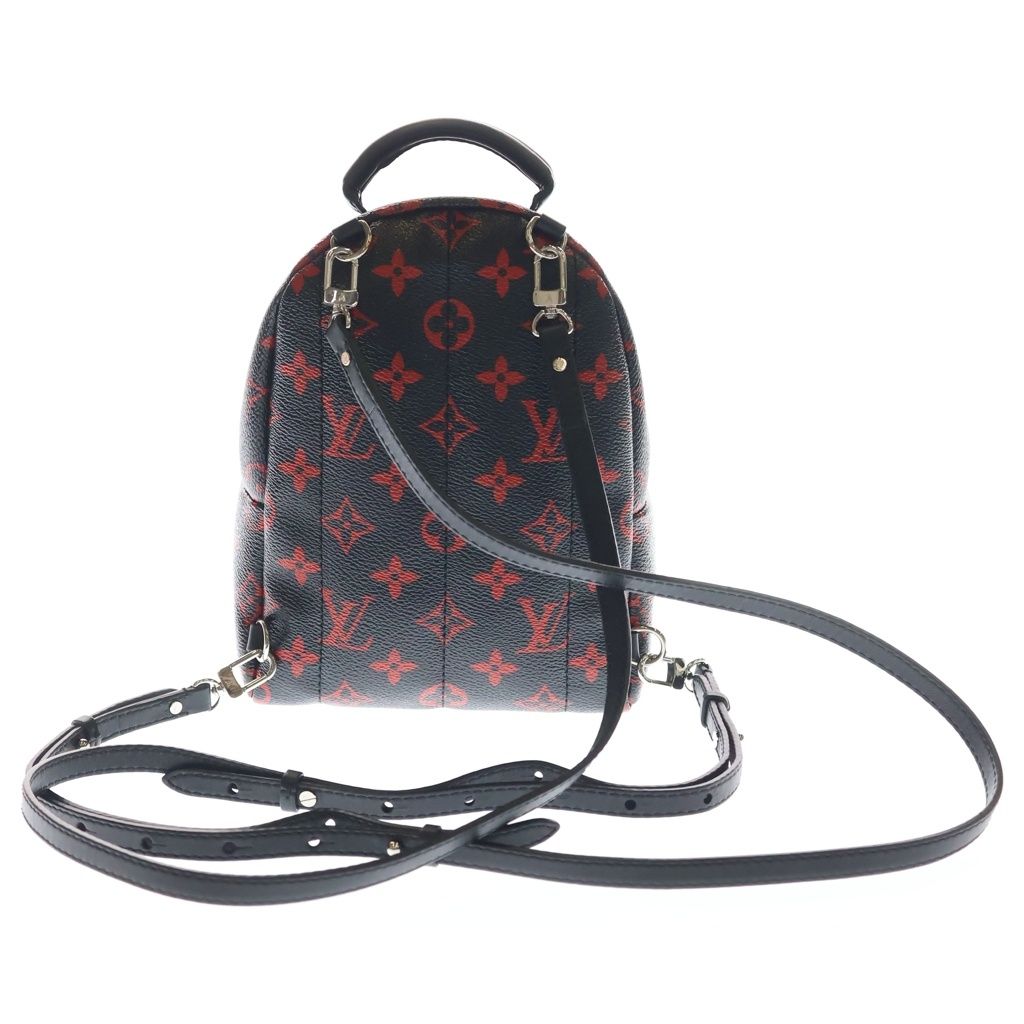 Louis Vuitton Monogram Ral Ju Palm Springs Leather Backpack Black — view 2