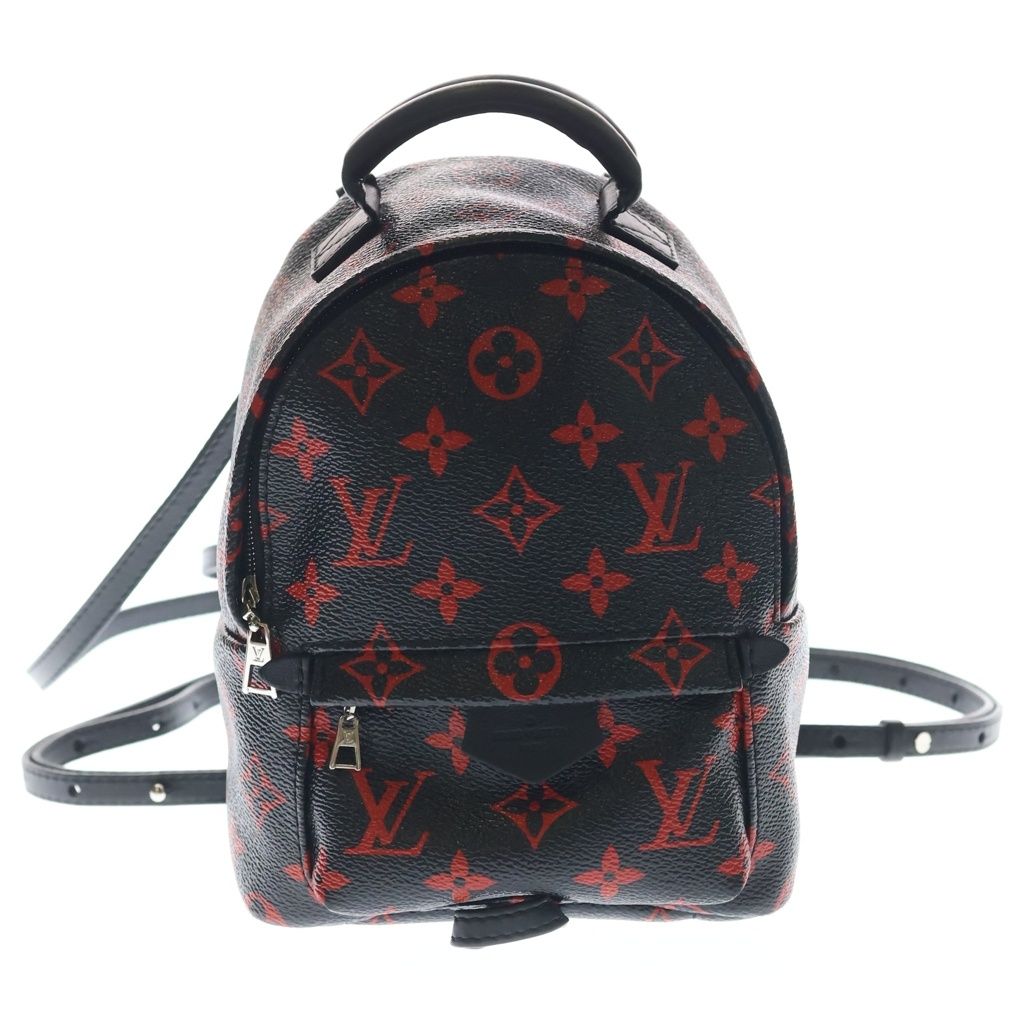 Louis Vuitton Monogram Ral Ju Palm Springs Leather Backpack Black