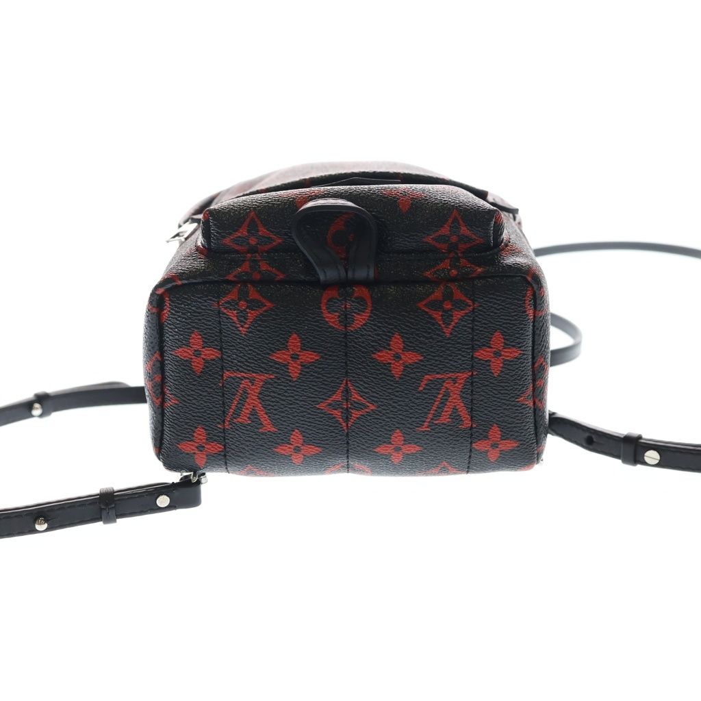 Louis Vuitton Monogram Ral Ju Palm Springs Leather Backpack Black — view 4