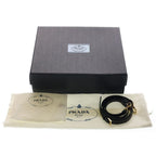 Prada Symbol Jacquard Mini 2-Way Back Canvas Brown Black Shoulder — view 8