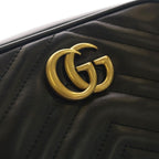 Gucci GG Marmont Quilting Shoulder Bag Quilted Leather Black — view 6