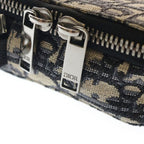 Dior Oblique Jacquard Canvas Shoulder Bag Beige — view 6