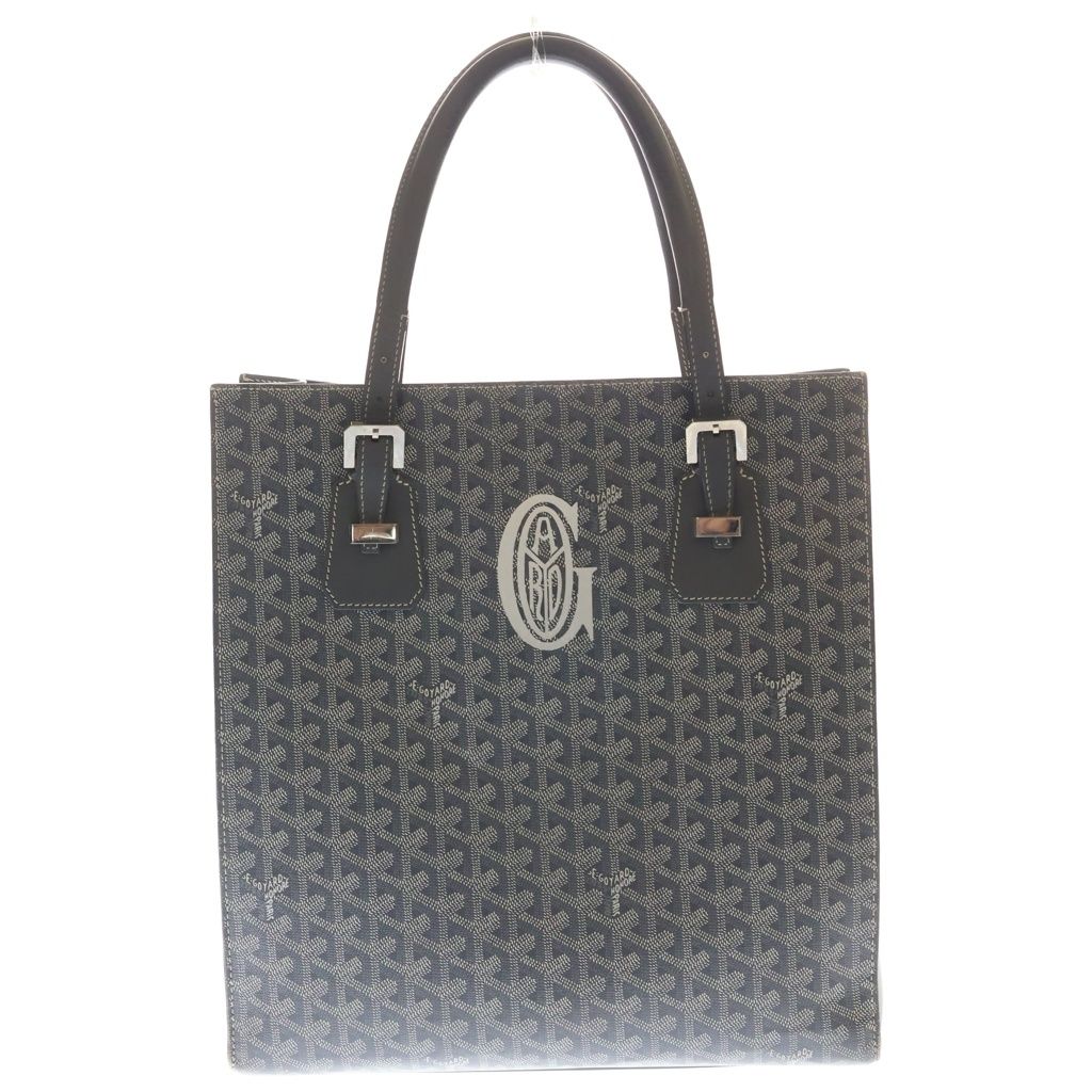 Goyard Como GM Di Canvas Hand Tote Gray