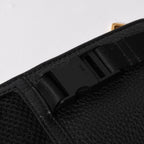 Fendi Belt Bag Back Zucca Pattern Nylon Leather Black Gold — view 6