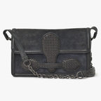 Bottega Veneta Intrecciato Rialto Chain Shoulder Bag Black