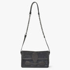 Bottega Veneta Intrecciato Rialto Chain Shoulder Bag Black — view 4