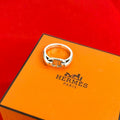 Hermes Chaine D'ancre Ring 925 Sterling Silver