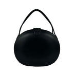 Loewe Vintage Anagram Leather Round Handbag Mini Tote Black — view 3