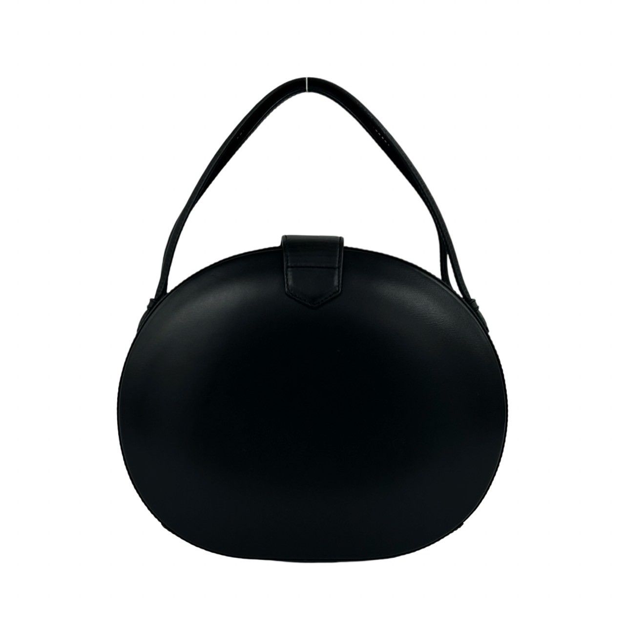 Loewe Vintage Anagram Leather Round Handbag Mini Tote Black — view 3