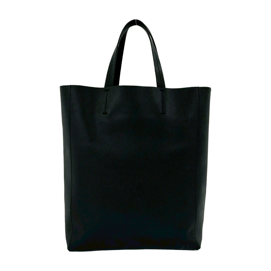 Celine Vertical Caba Small Leather 2-Way Shoulder Bag Mini Tote Black — view 3