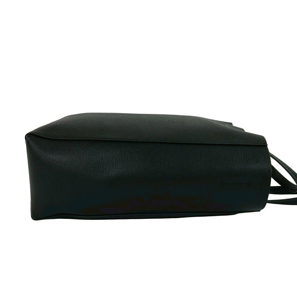 Celine Vertical Caba Small Leather 2-Way Shoulder Bag Mini Tote Black — view 6