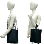 Celine Vertical Caba Small Leather 2-Way Shoulder Bag Mini Tote Black — view 2