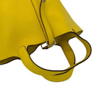 Hermes Picotin Lock PM Taurillon Clemence Handbag Mini Tote Yellow Jonenaple — view 4