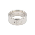 Hermes Eclipse Ribbon Ring 925 Sterling Silver Logo